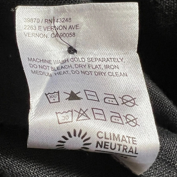 Reformation Autumn Linen Black Adjustable Strap Jumpsuit Size 6 EUC - Picture 9 of 9